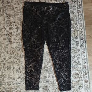 torrid Black Leggings with Silver Speckle Detail